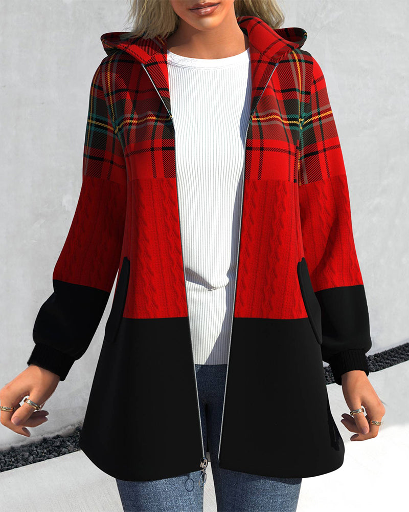 WW | Rote Herbstjacke mit Reißverschluss