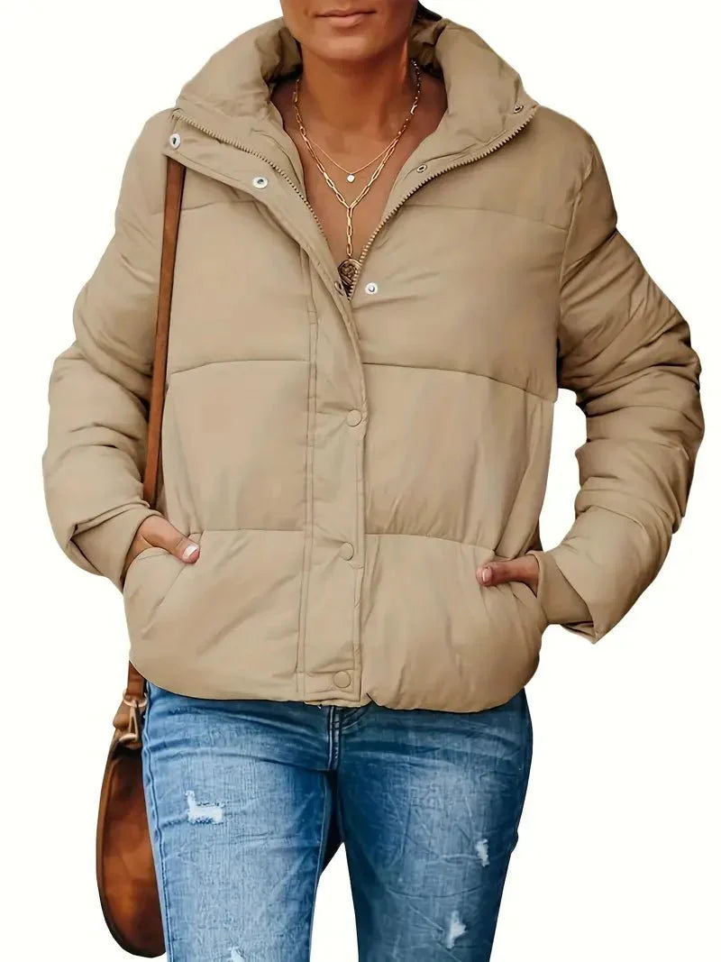 WW | Puffer Jacke - Warm & Leicht - Wasserabweisendes Polyester - Lässige Oberbekleidung