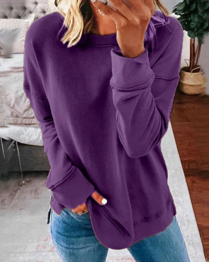 WW | Einfarbiges Sweatshirt