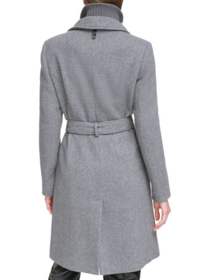 WW | Wrap Coat with Stylish Angled Cut