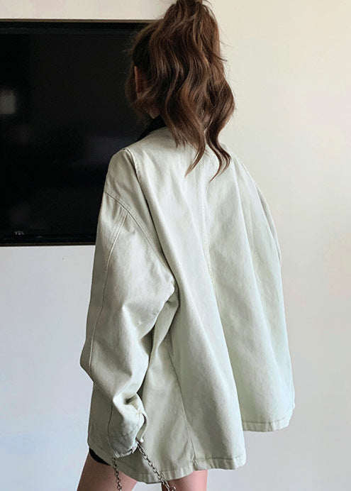 WW | Ease - Übergröße Button-Up Utility-Jacke