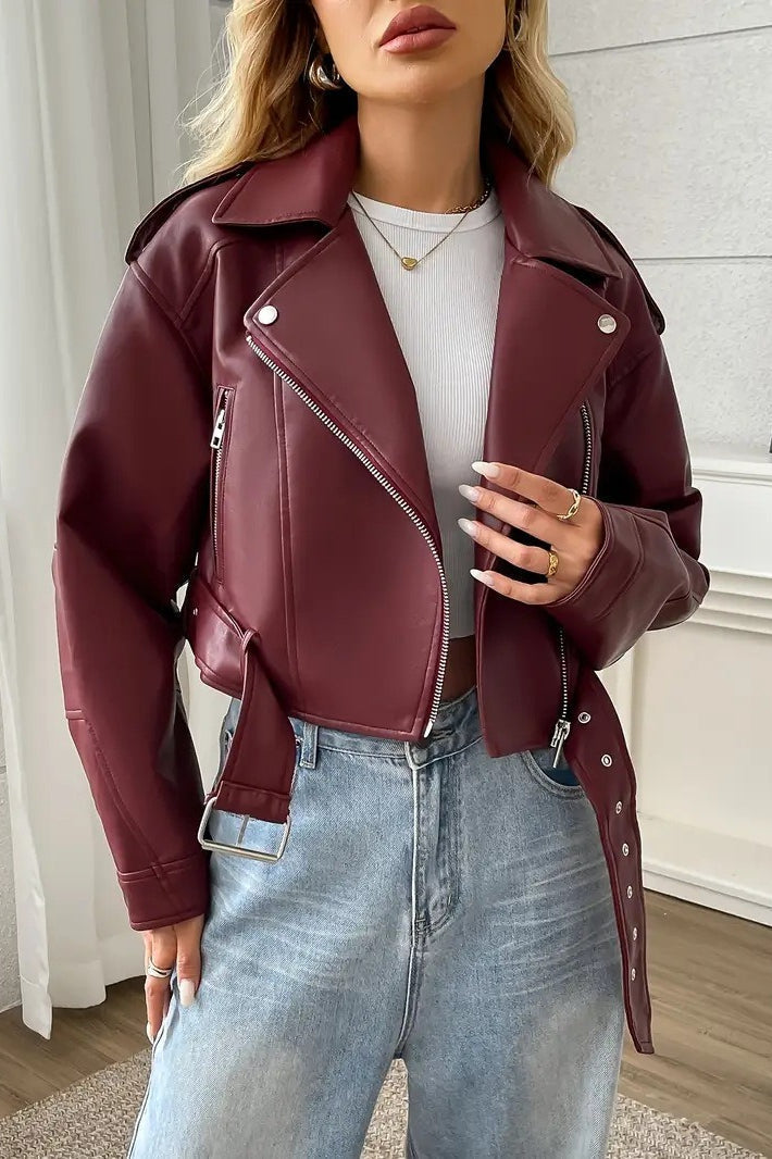 WW | Short leather jacket