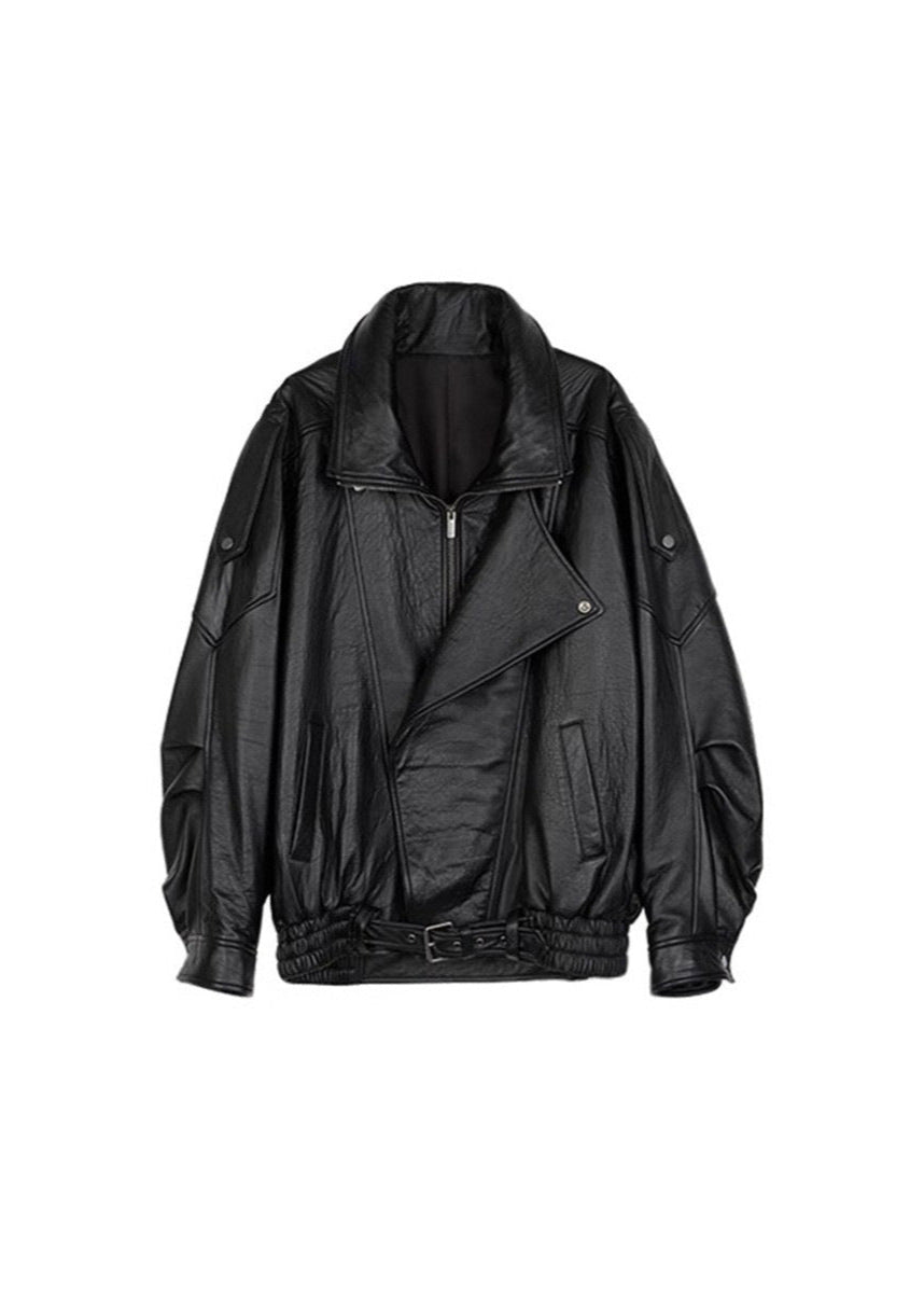 WW | Leder Bikerjacke – Vintage-inspiriertes Statement