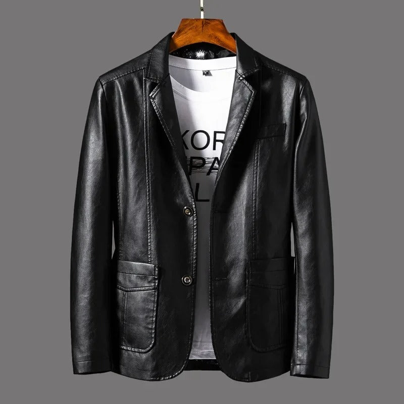 WW | Classic leather jacket for men