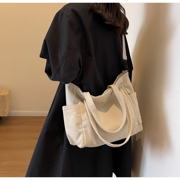 WW | Student Tote Corduroy Bag