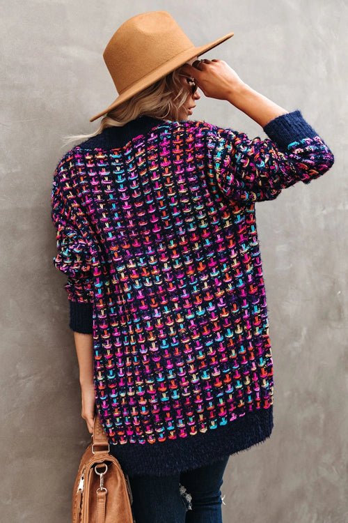 Elegante und lässige Winter-Strickjacke