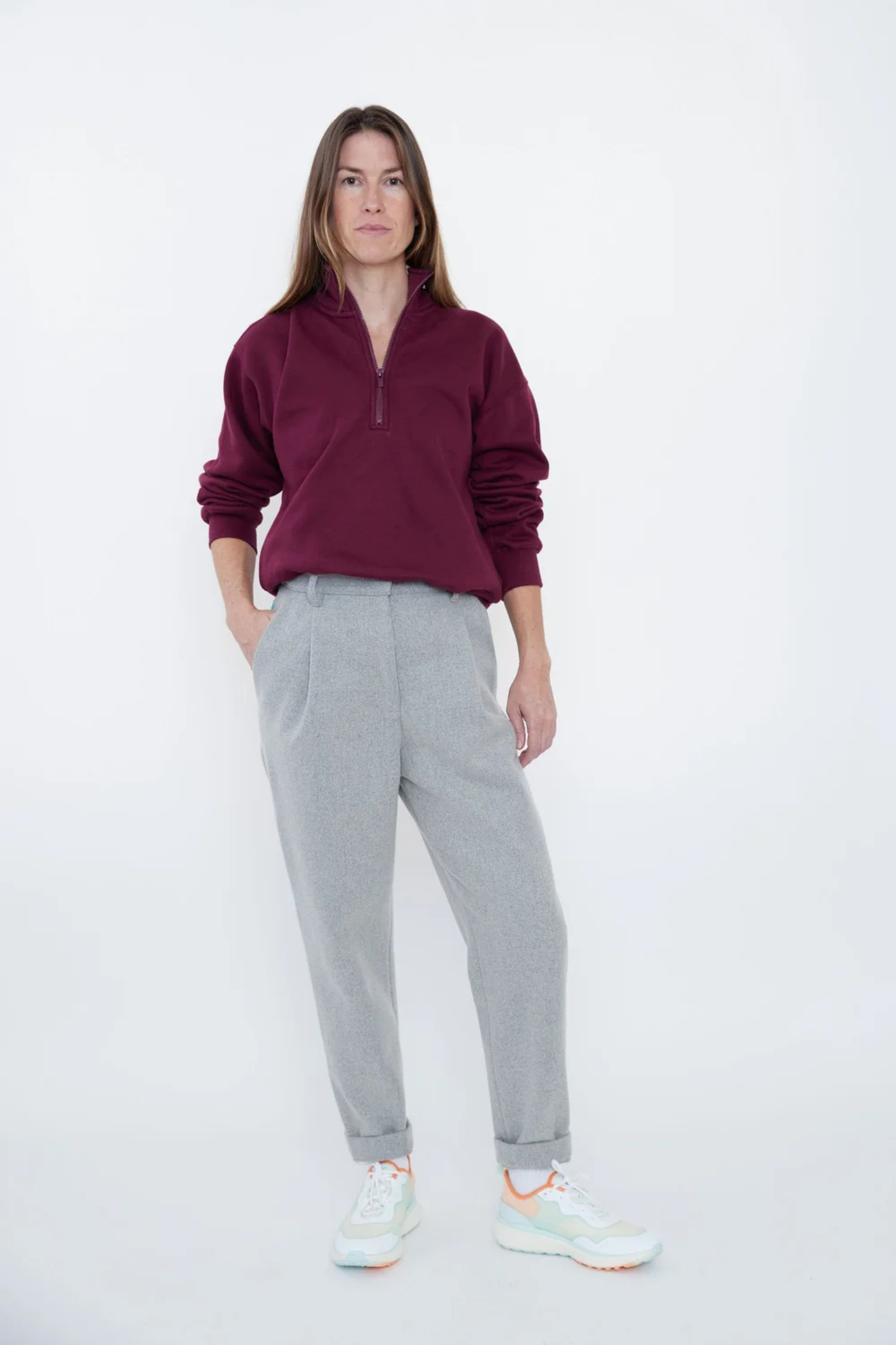 Leona | Trousers in Light Grey