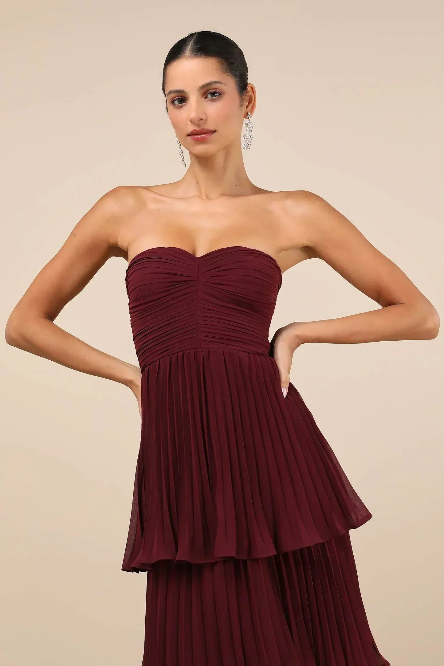 Ava | Off-the-shoulder tiered maxi dress
