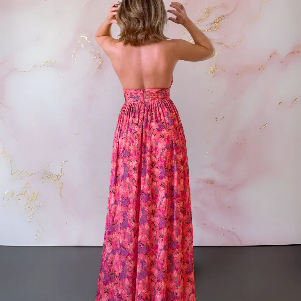 Veronica | Elegant Maxi Dress with Floral Print
