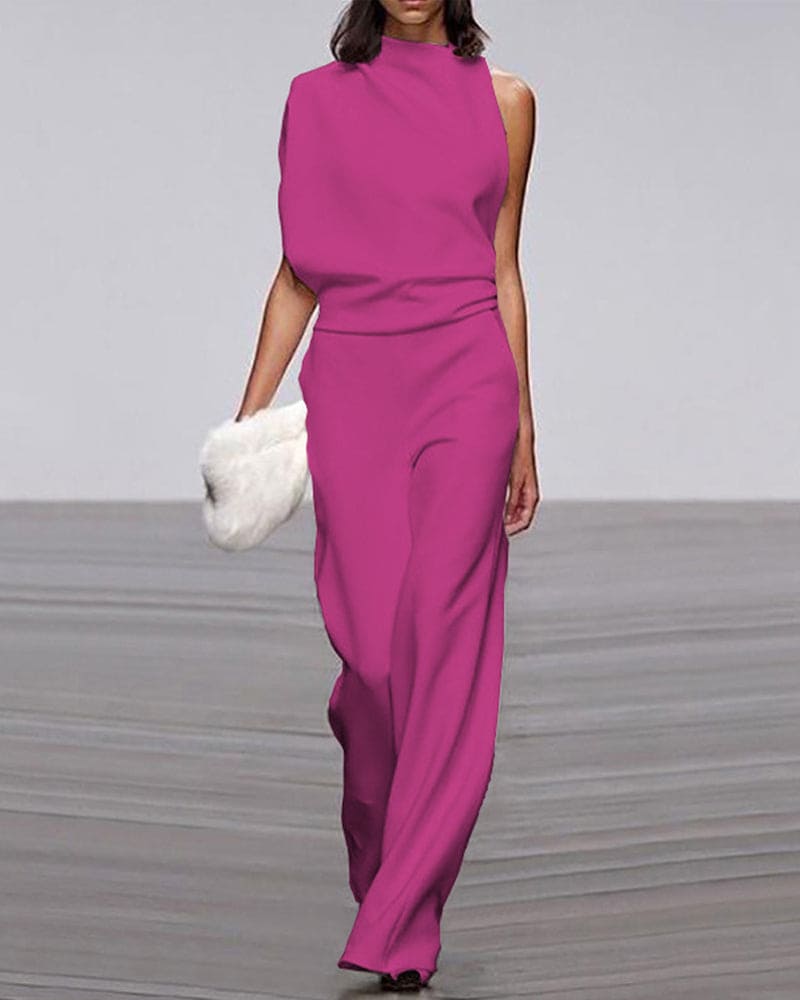 WW | Premium One Shoulder Jumpsuit