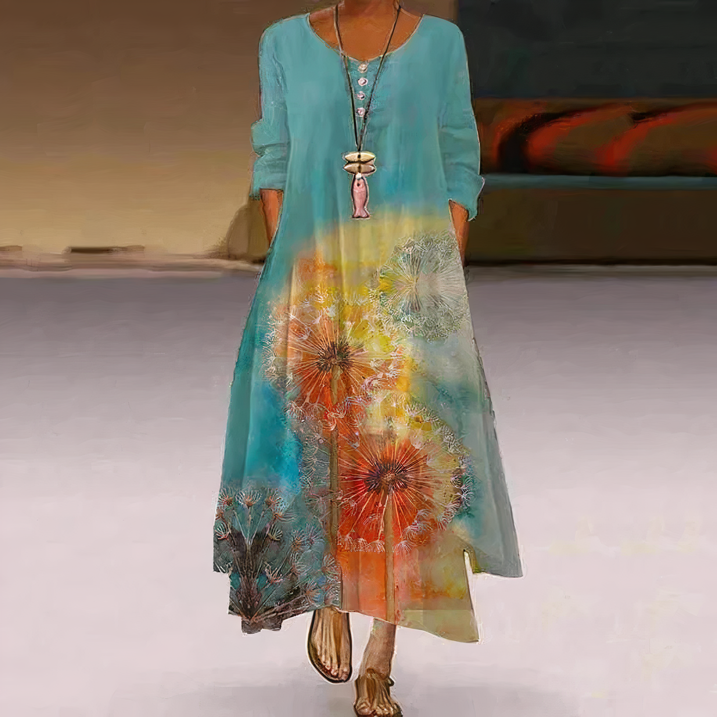 WW | Elegantes Mode Baumwollkleid