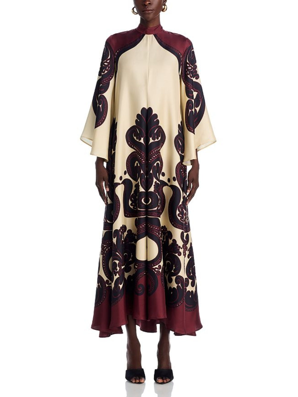 Elegance Ease – Stunning Grenadilla Print Maxi Dress