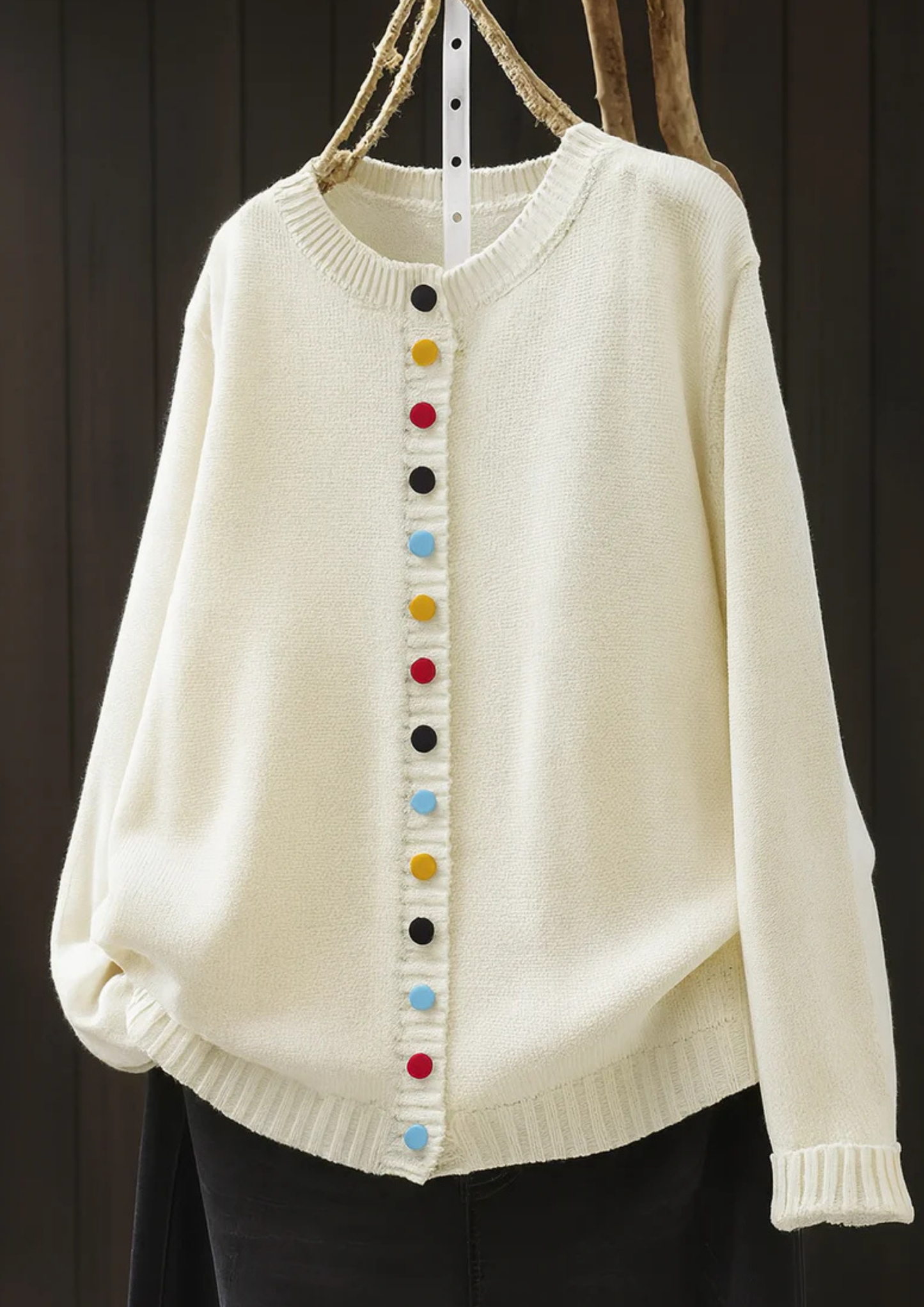 Lisa Comfortable & Stylish Cardigan - White