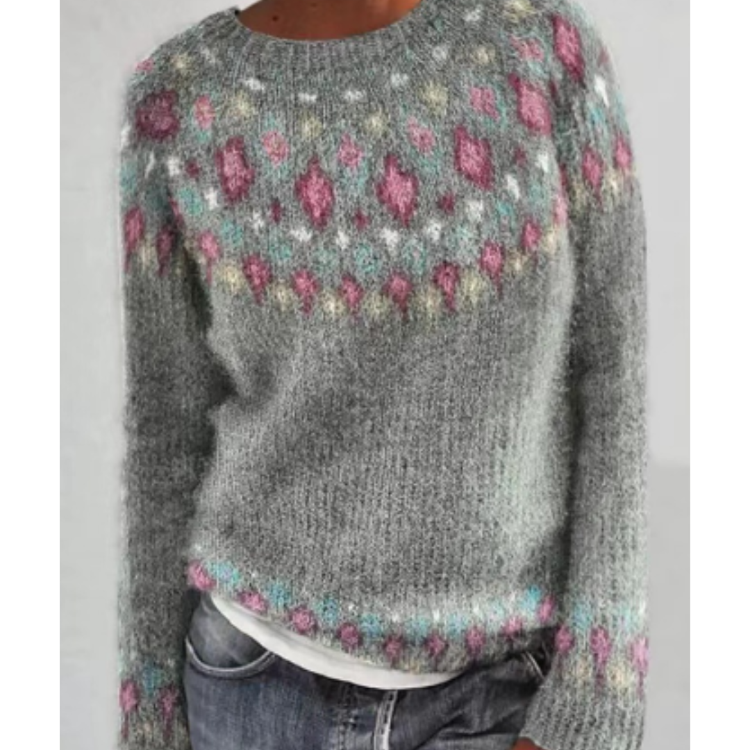 WW | Eleganter Strickpullover für Frauen mit wärmendem Winterdesign