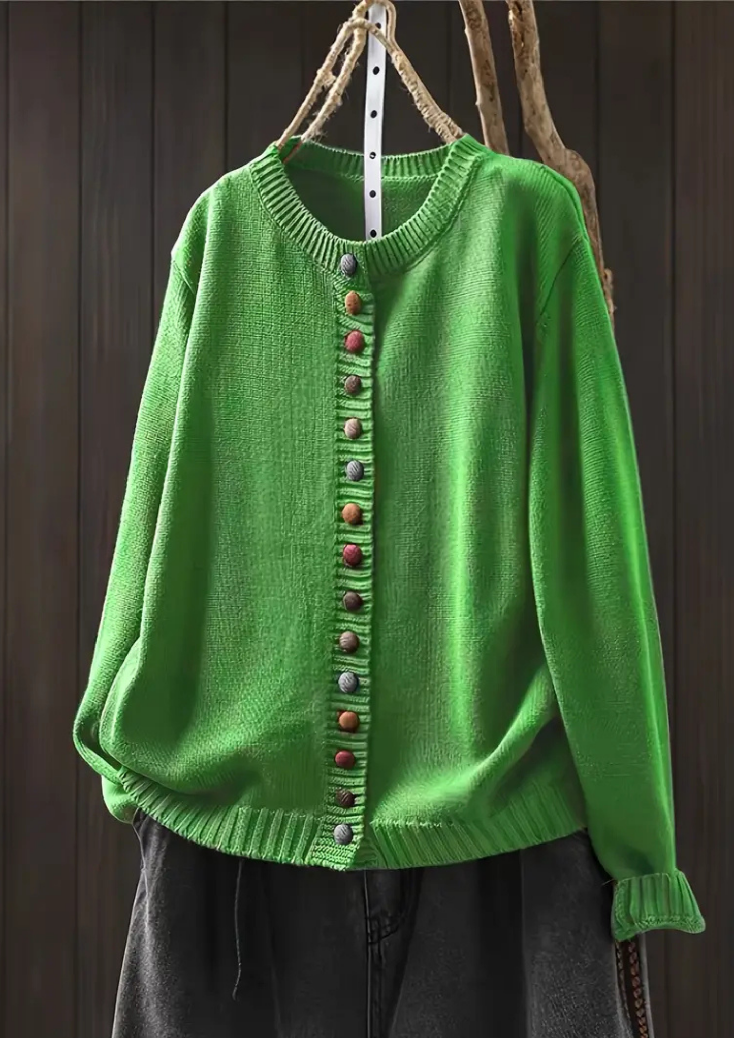 Lisa Comfortable & Stylish Cardigan - Green
