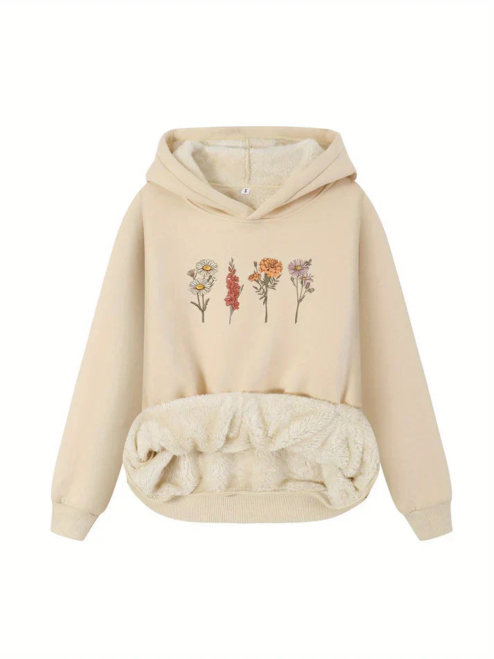 WW | Fleece Pullover Hoodie mit Kapuze für Damen - Perfekt für den Alltag