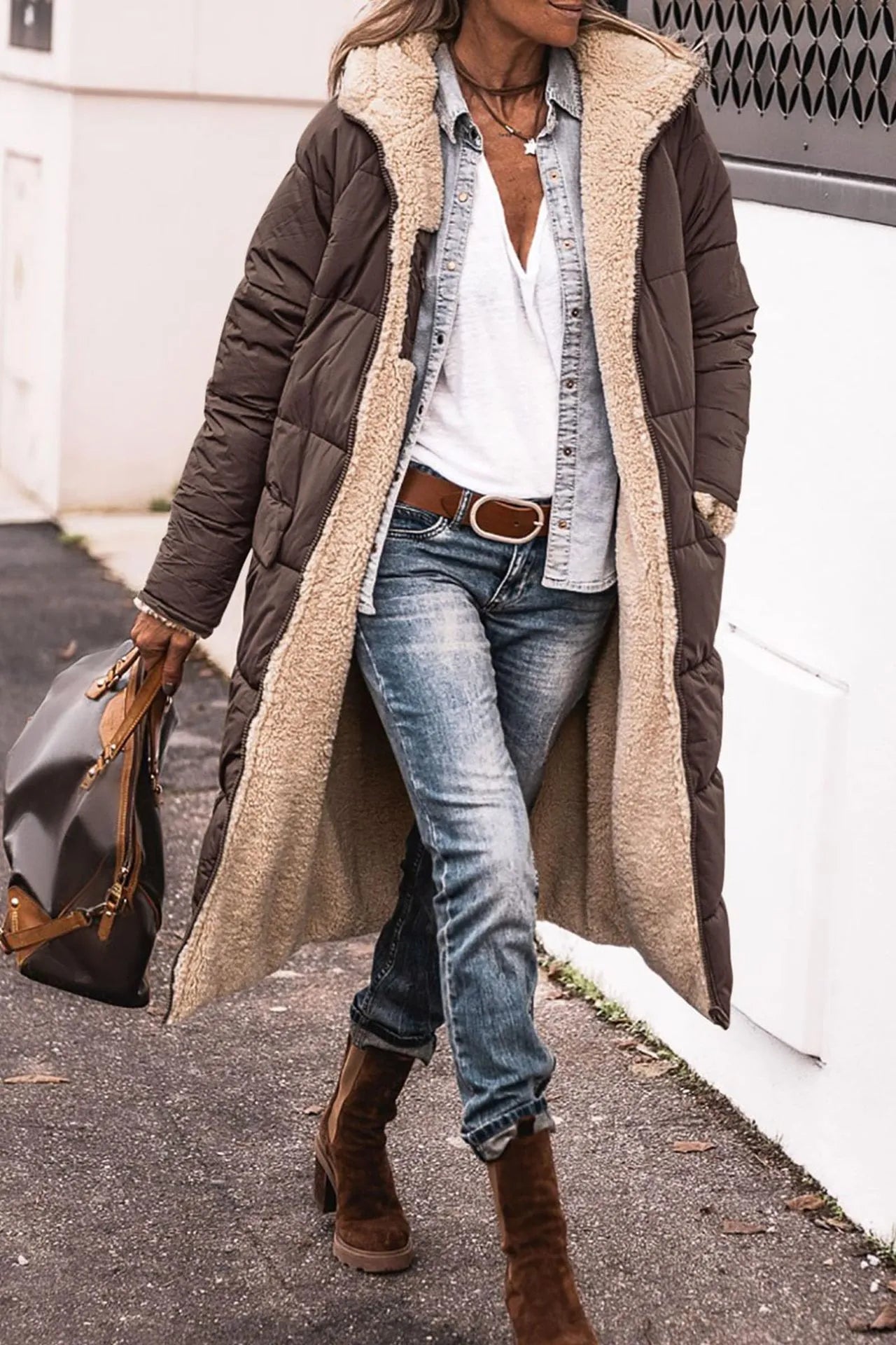 WW | Luxury Reversible Sherpa Coat