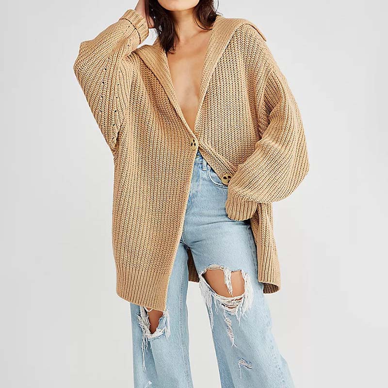 WW | Strickstrickjacke für Damen mit Knopfleiste