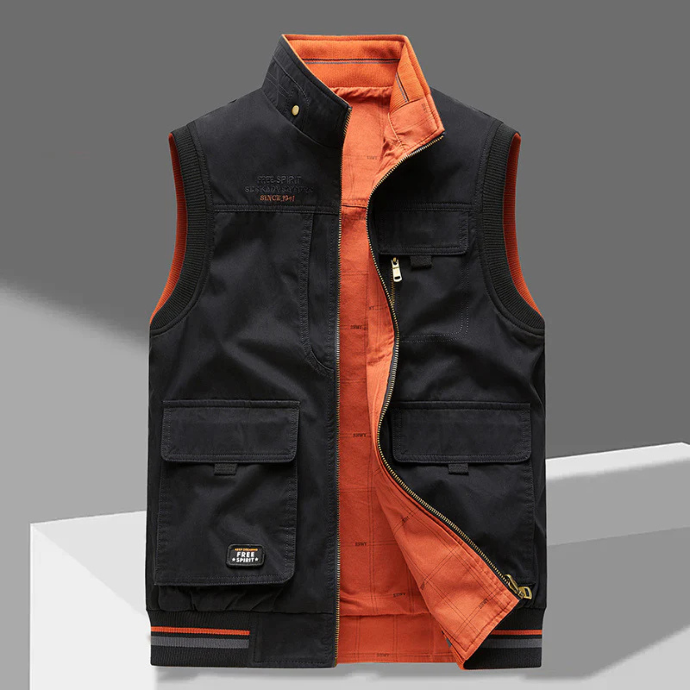 Martin Luxury Bodywarmer - Black Orange