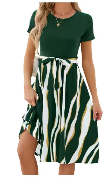 WW | Elegantes A-Linien Ärmelloses Kleid