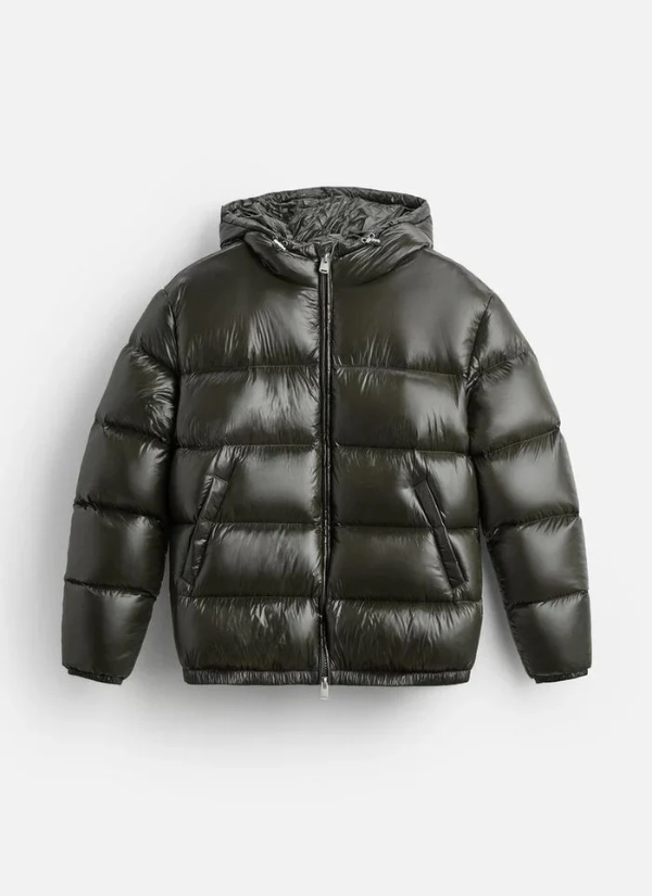 WW | Daunen Pufferjacke - Warm & Leicht - Mit Kapuze & Hohem Kragen - 80% Entendaunenfüllung