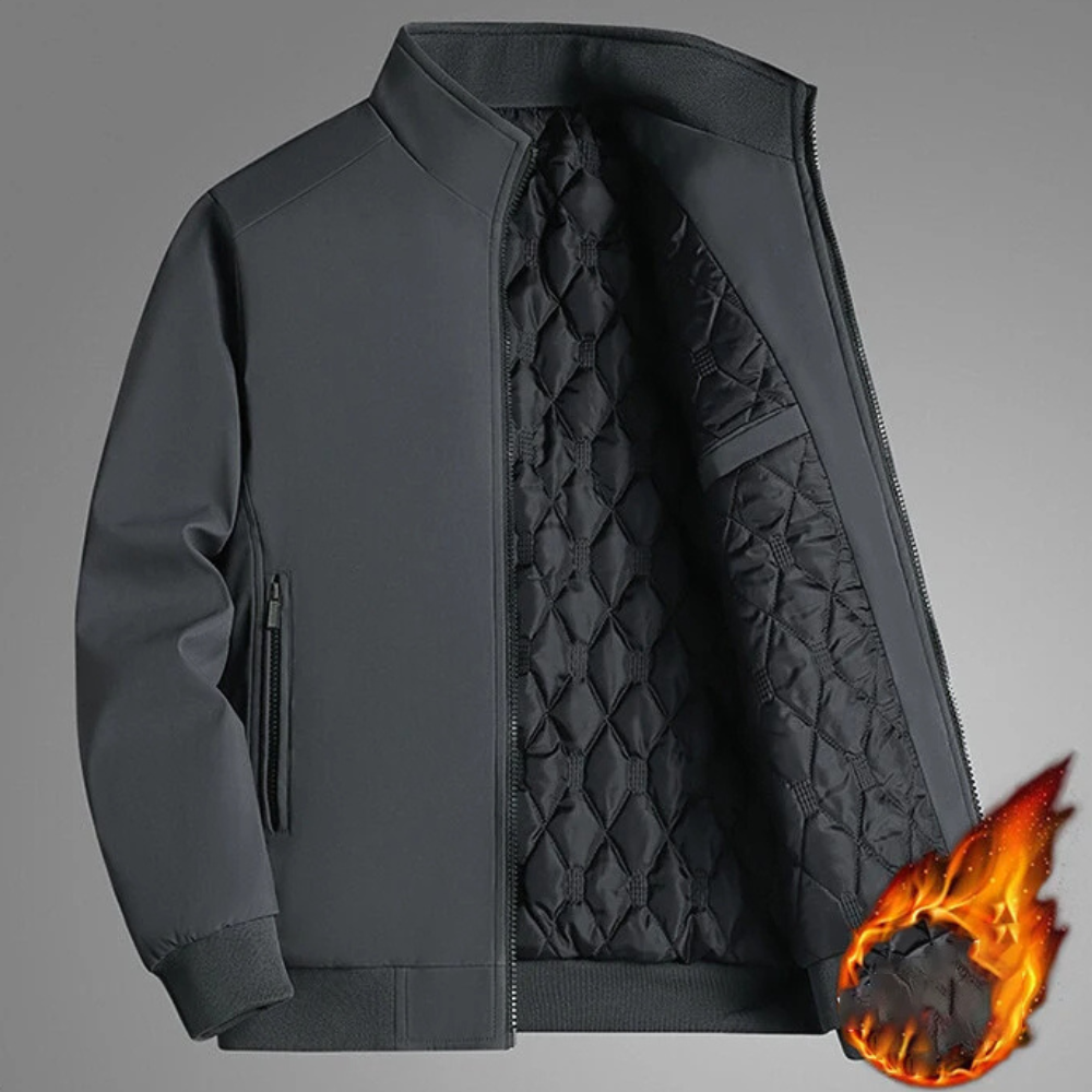 WW | Bunte Winterjacke mit Stehkragen für Herren - Stylisch