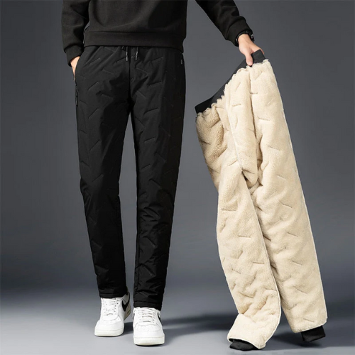 WW | Men's Double-Layer Pants - Fleece Lined & Stylish Design