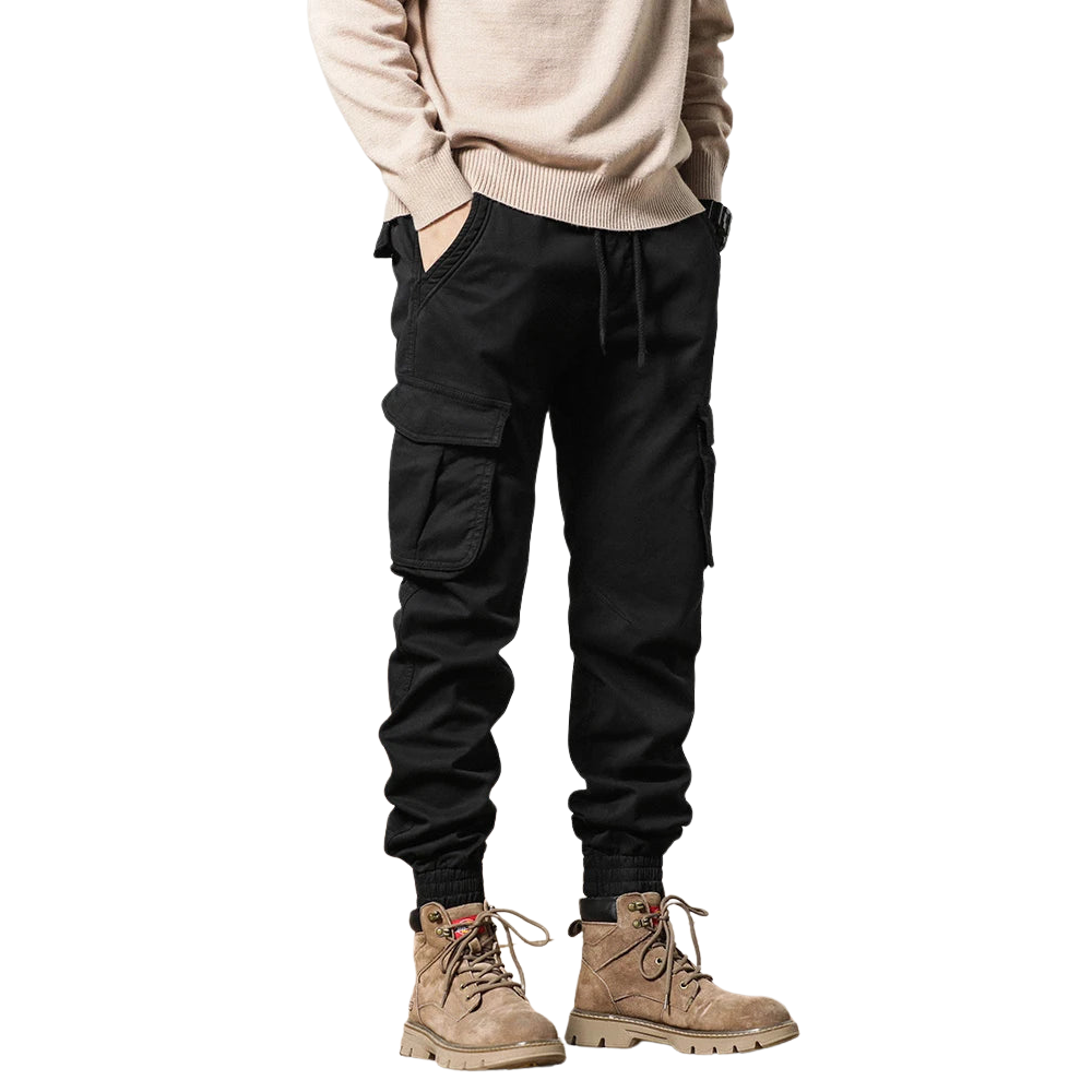 WW | Winter Cargo-Hose für Herren mit Fleece-Futter - Slim Fit & elastischer Bund
