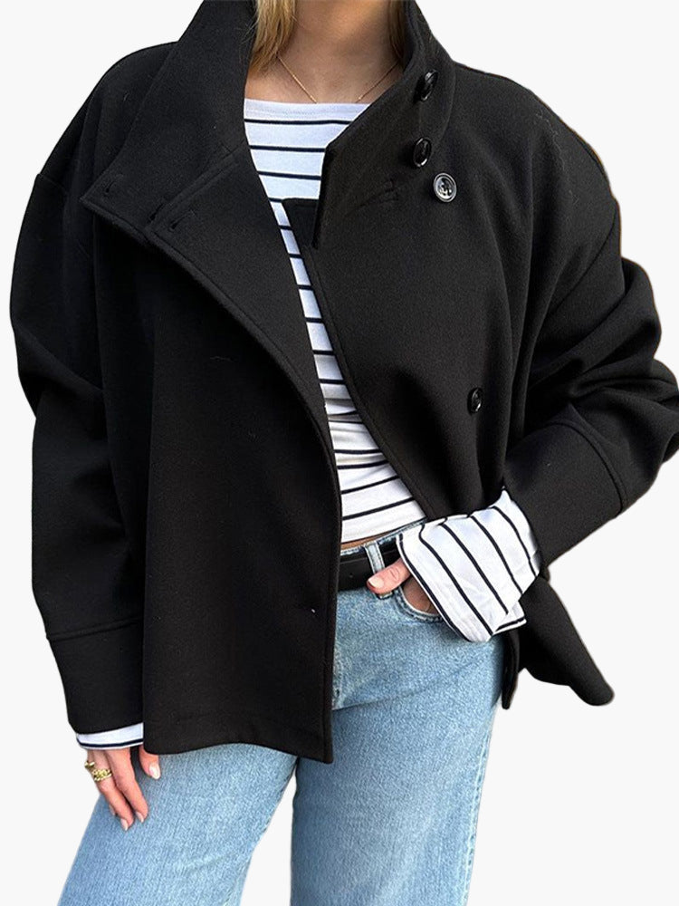 WW | Kurze Double-Breasted Übergangsjacke - Moderner City-Look für Alltag und Büro