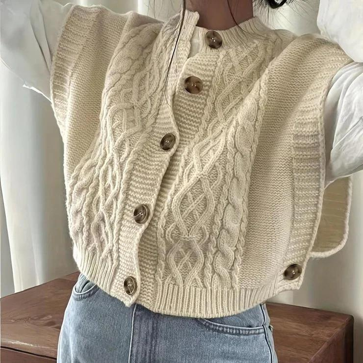 WW | Ärmellose Strickweste für Damen