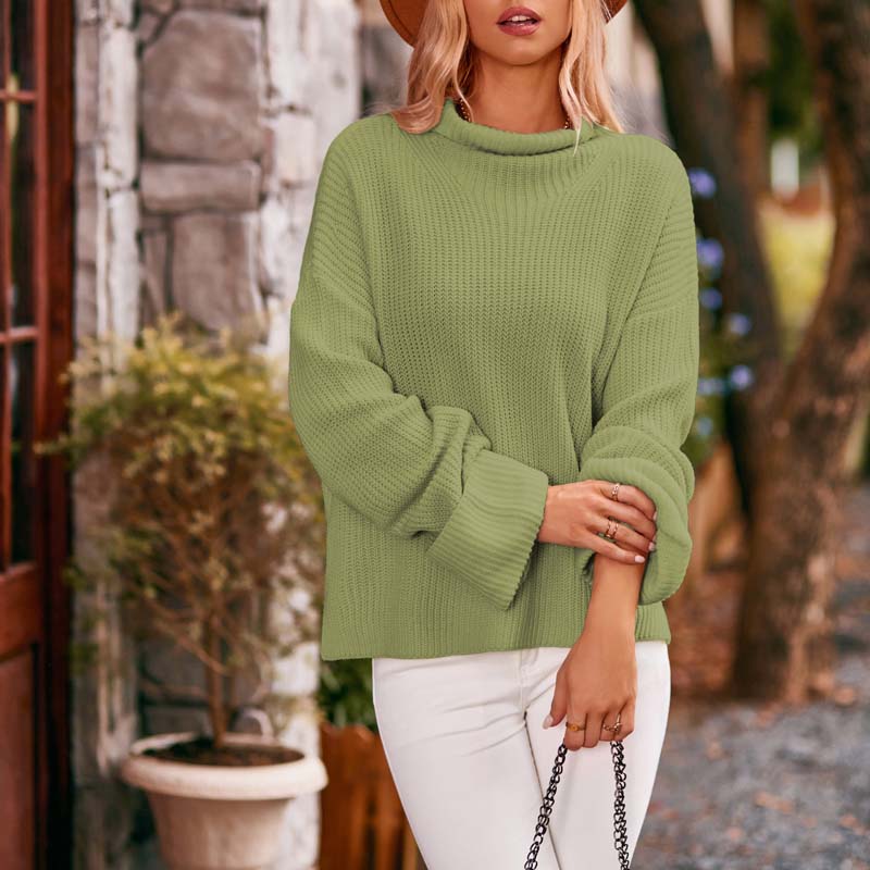 WW | Schlichter Pullover Aus Einfarbigem Strick