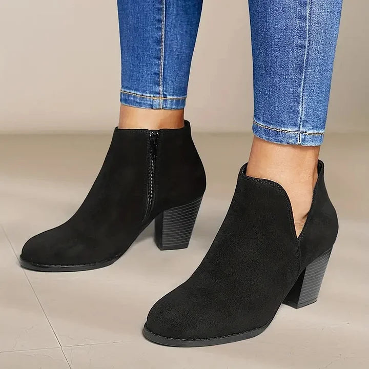 WW | Damen Stiefeletten Mit Chunky Absatz