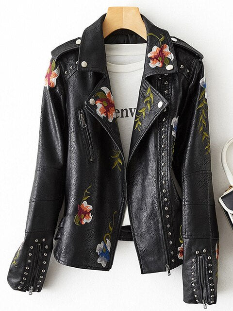 WW | Leather Biker Jacket Cool with a Sweet Touch