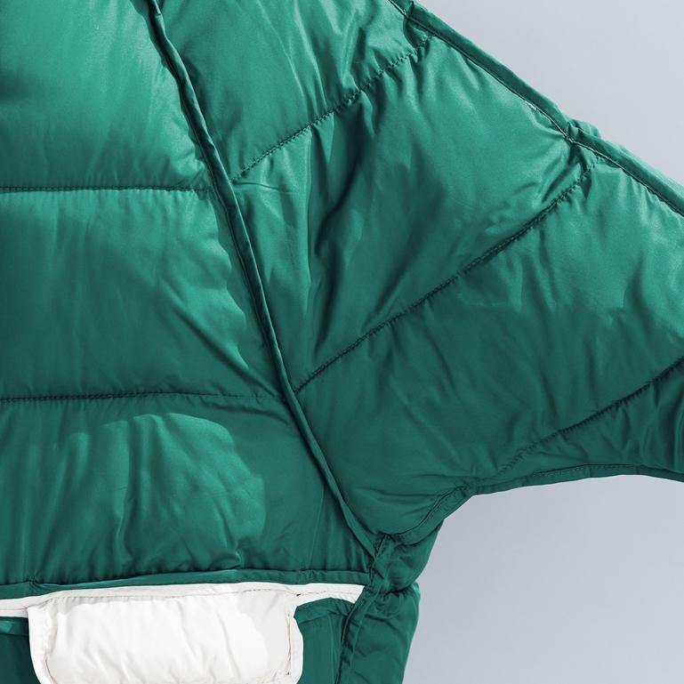 WW | hochwertige grüne Baumwolljacke Plus-Size-Bekleidung mit Kapuze Kordelzug dicke Taschen mit Reißverschluss Baumwolljacken