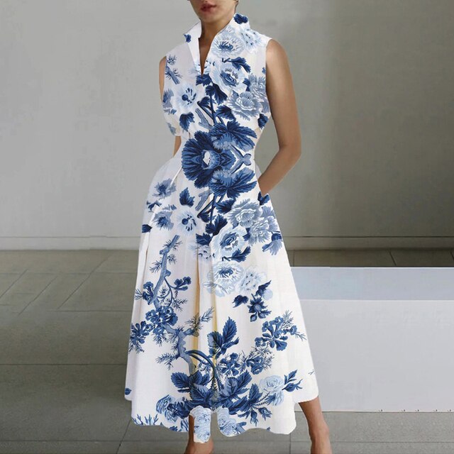 WW | Elegant dress with short sleeves