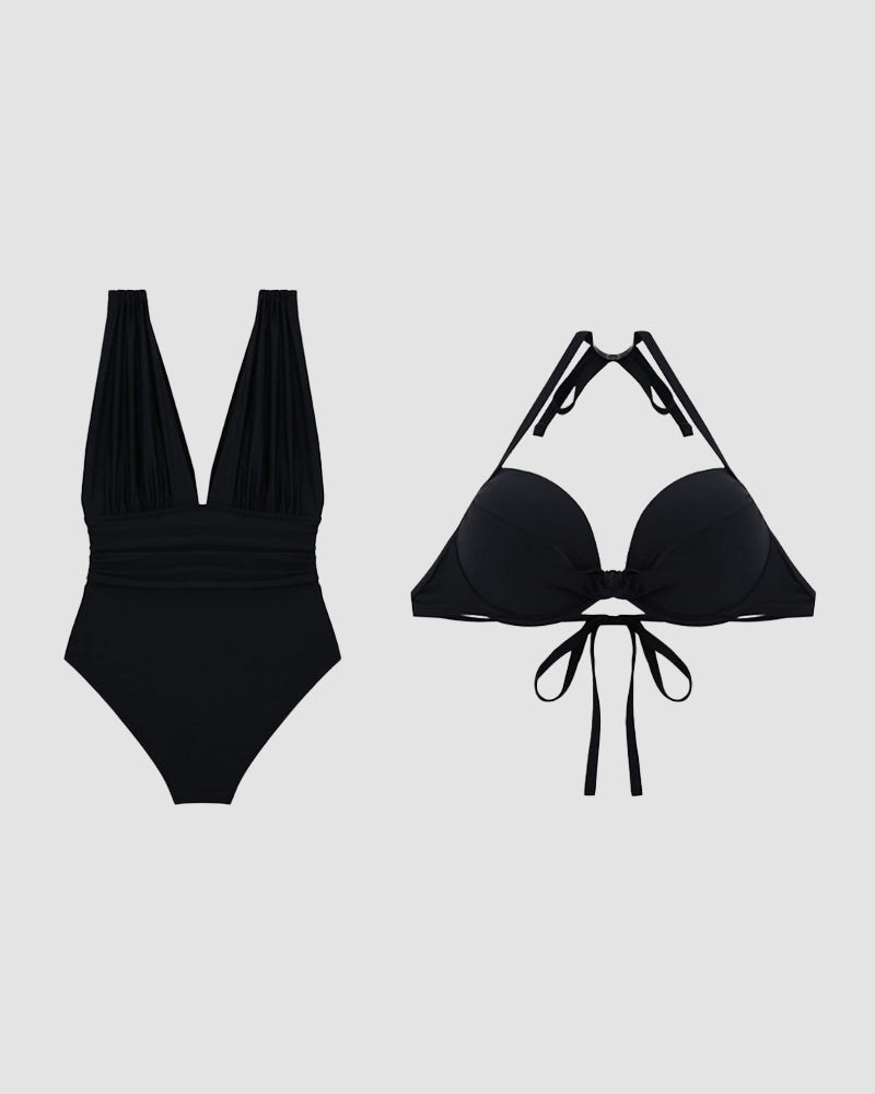 Kaïra™ | Sculpting V-Neck Swimsuit