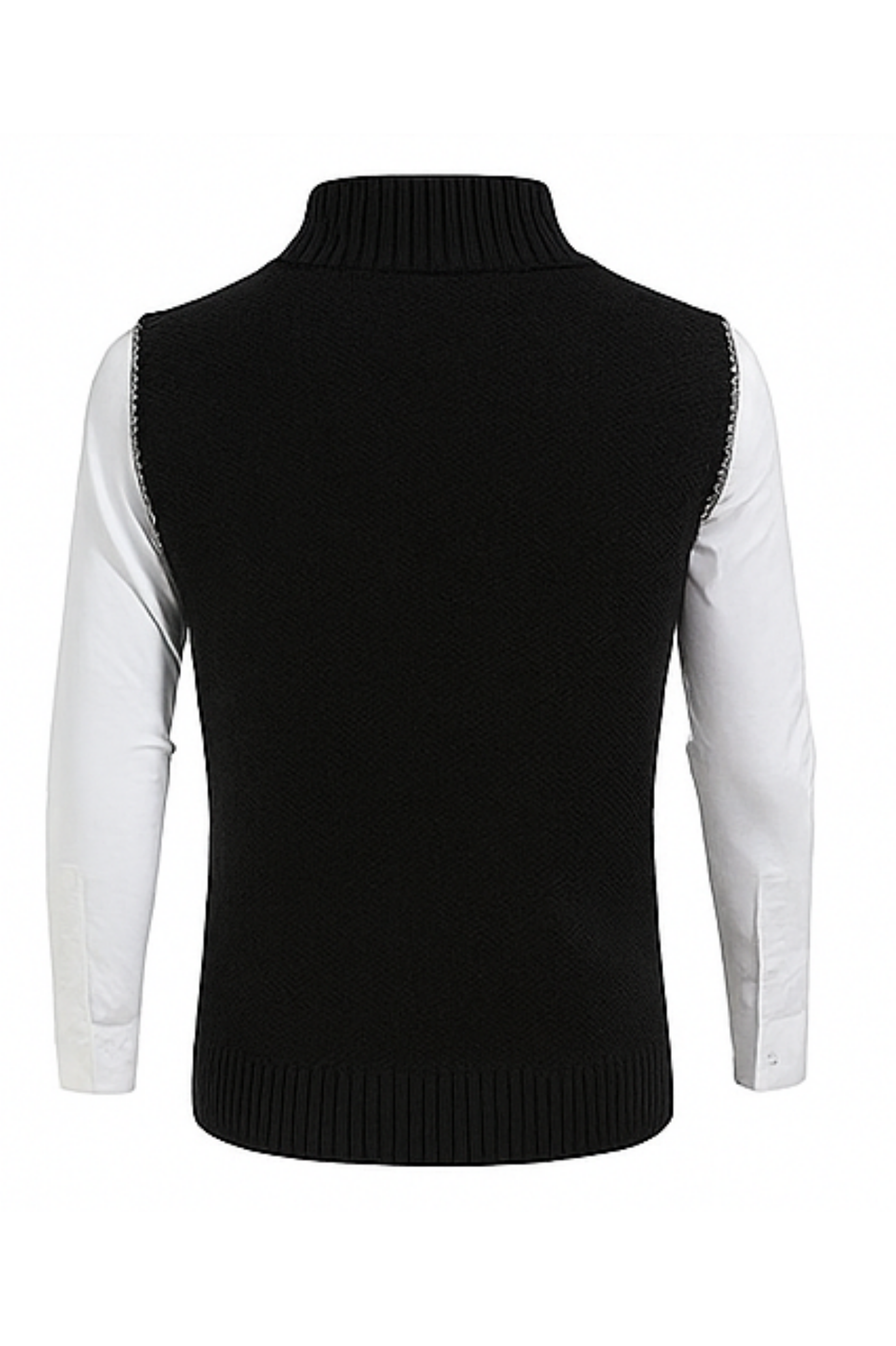 Gerald Zipped Cardigan - Black