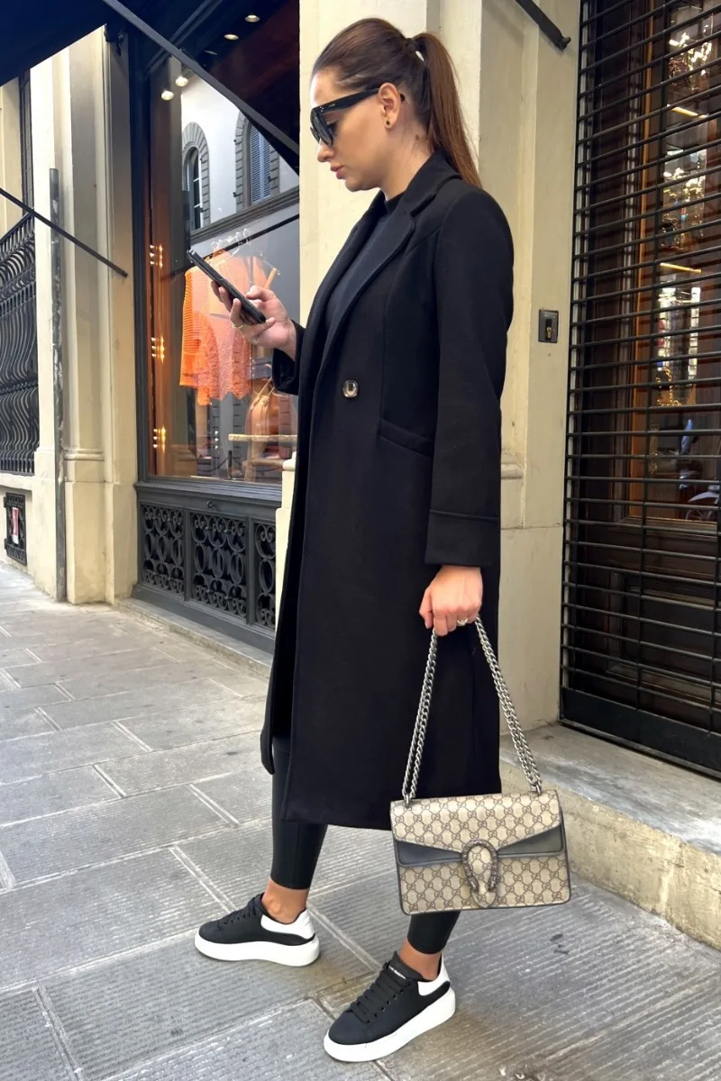 WW | Klassischer Langer Trenchcoat mit