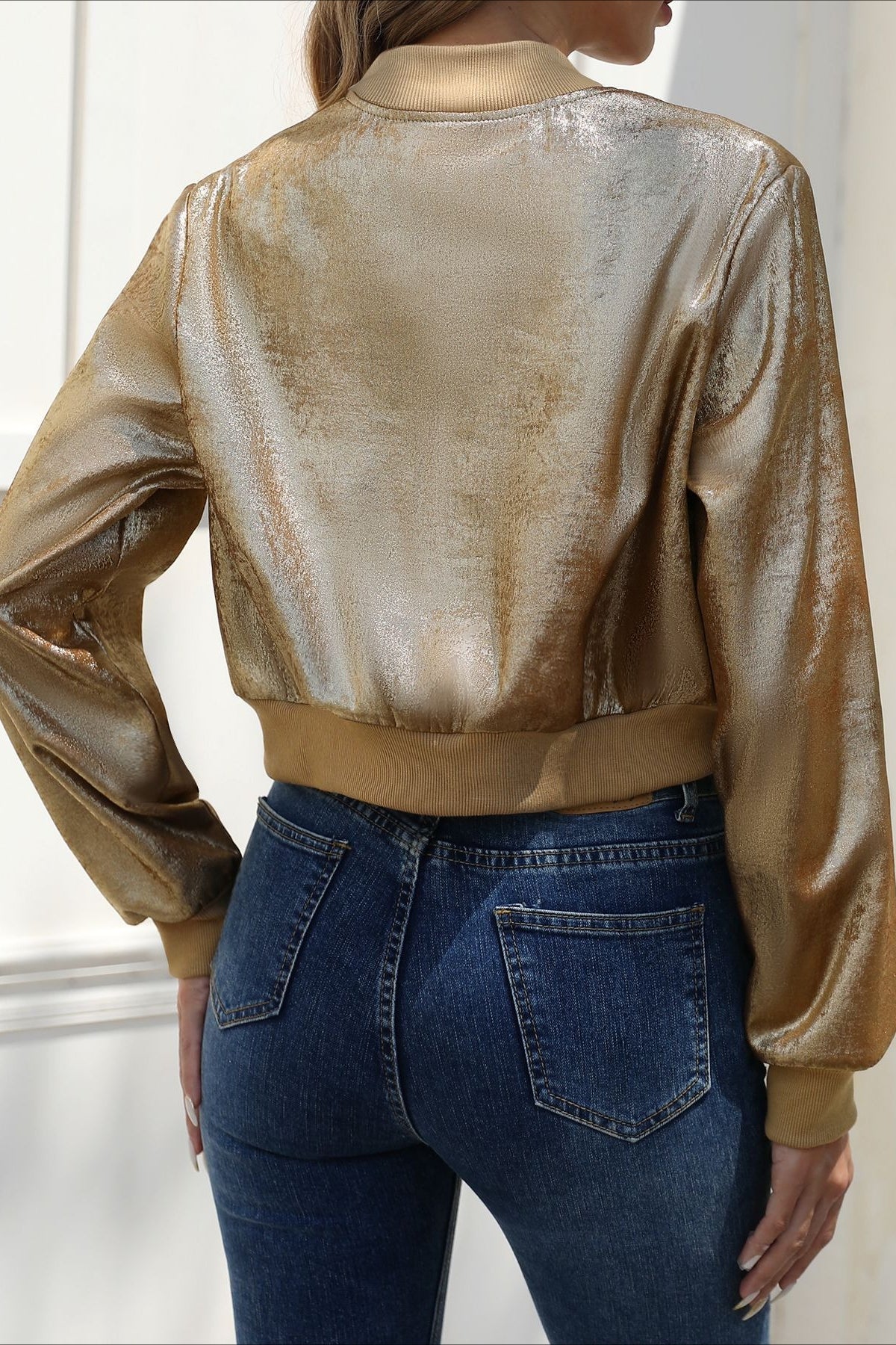 WW | Long Sleeve Foil Zip Jacket
