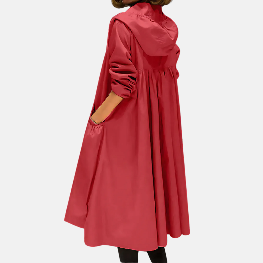 WW | Women's Knee-Length Coat with Hood