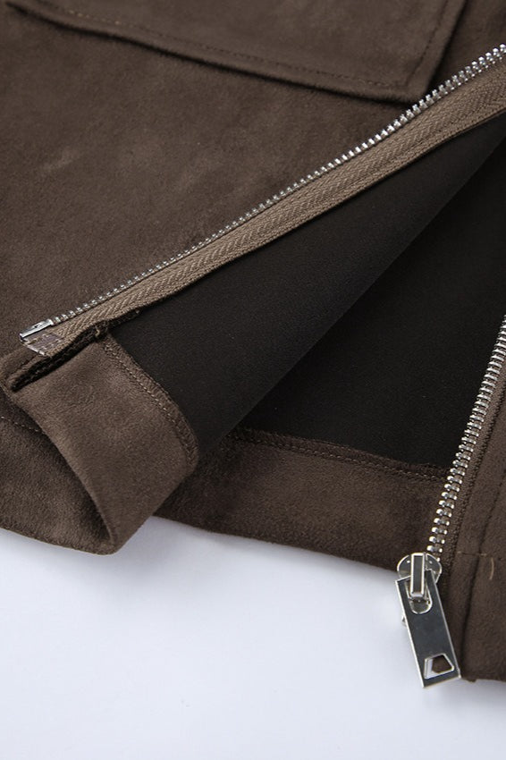 WW | Wildleder Oversized Vintage Jacke
