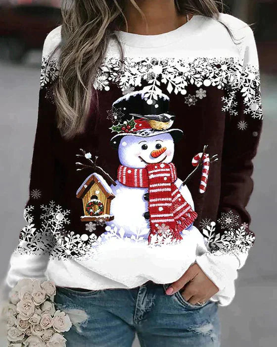 Colorful snowman design