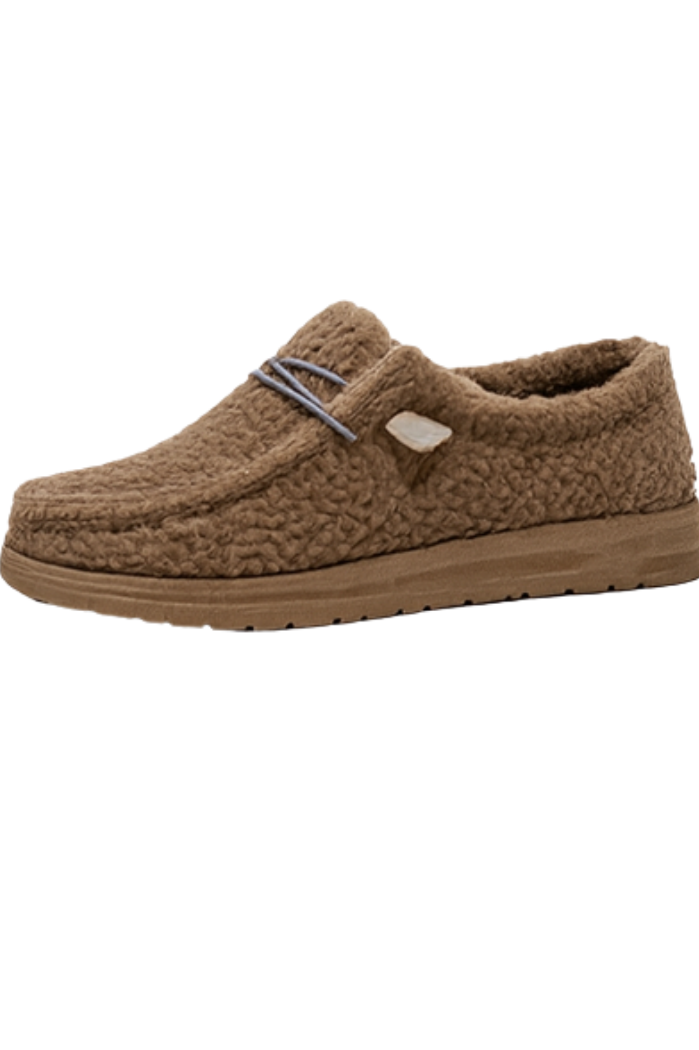 Winnie Warm Teddy Slippers - Khaki