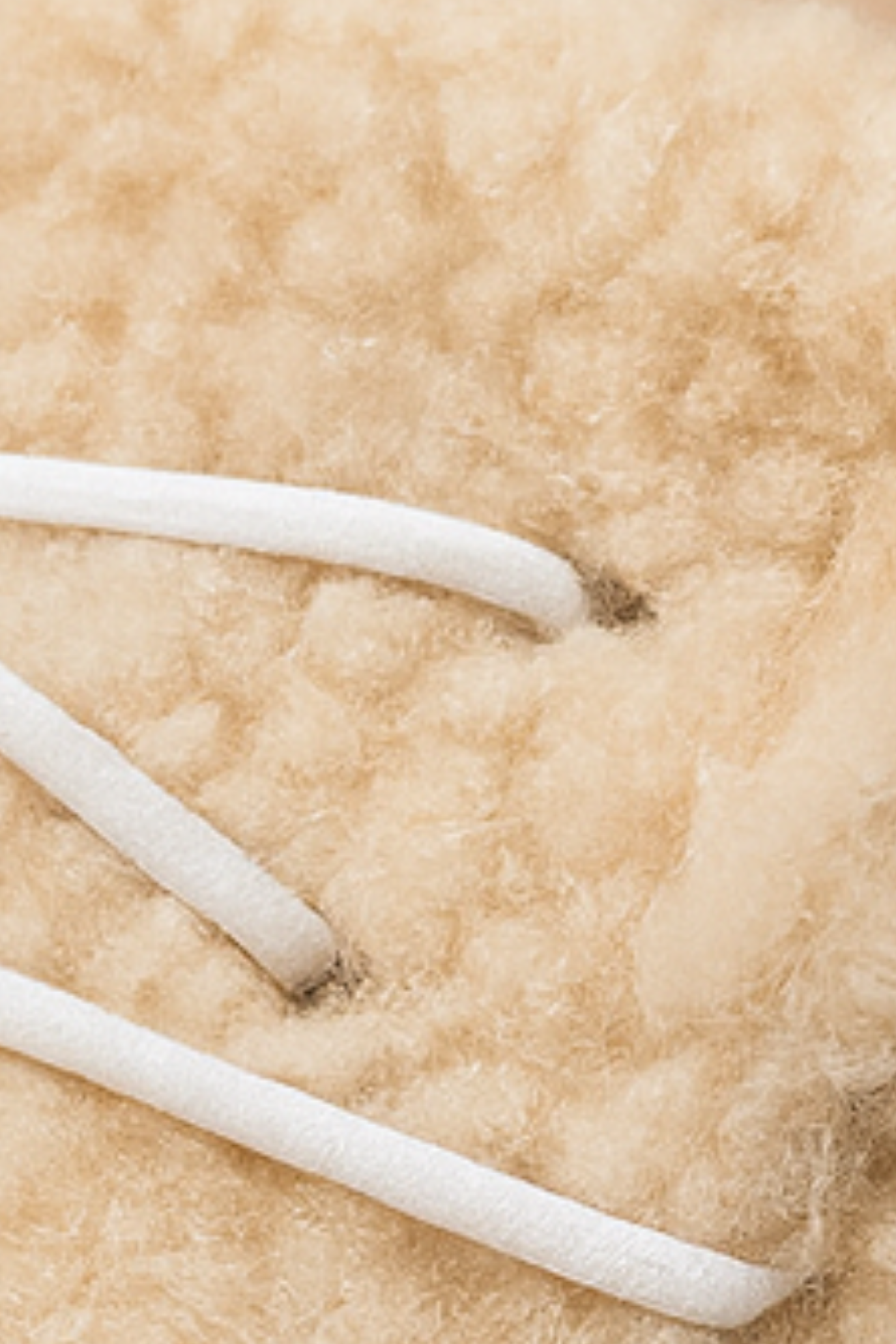 Winnie Warm Teddy Slippers - Beige
