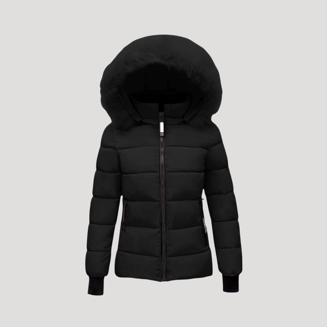 WW | Women's Puffer Jacket with Fur Hood & Padded Jacket