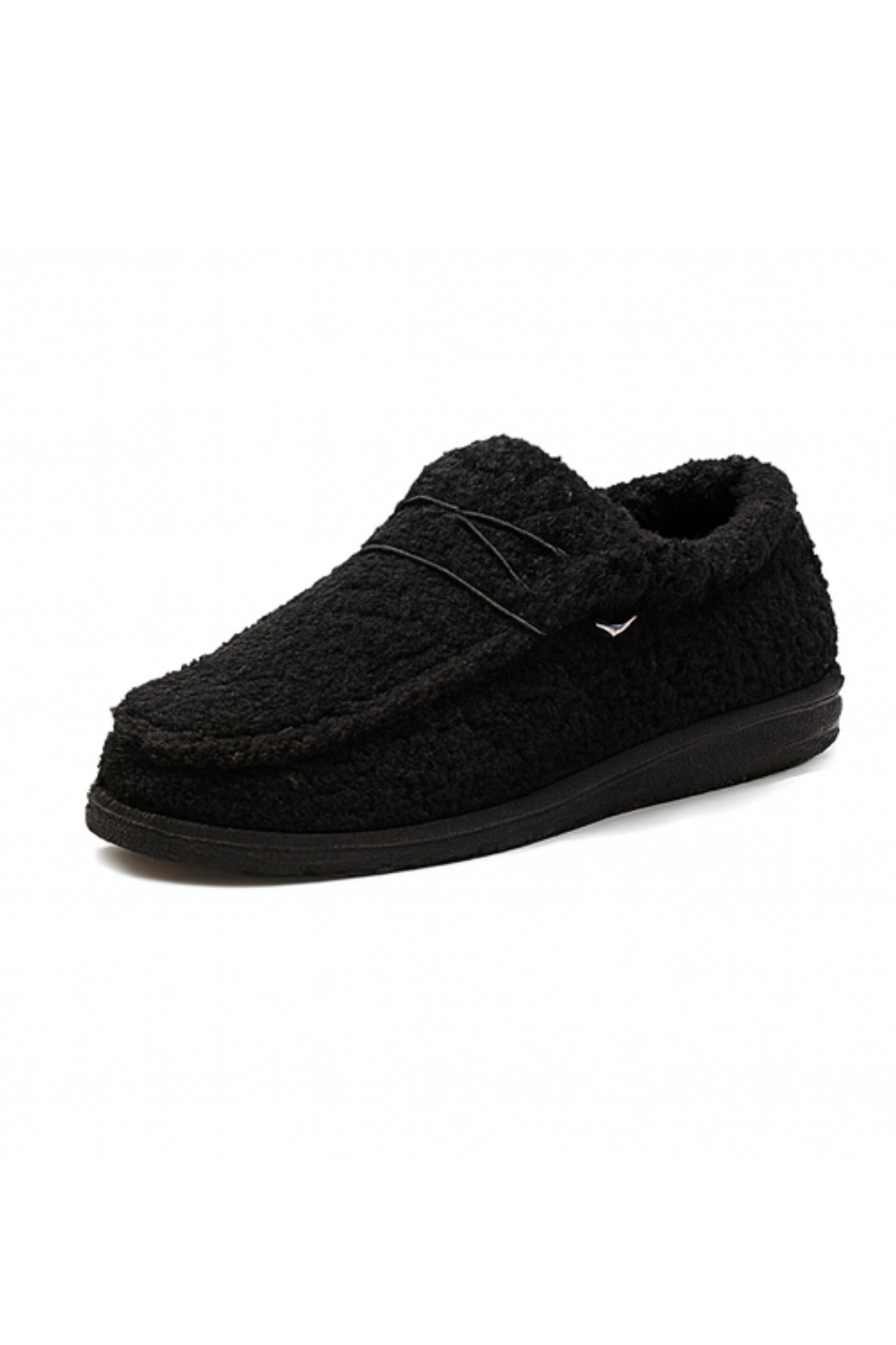Winnie Warm Teddy Slippers - Black