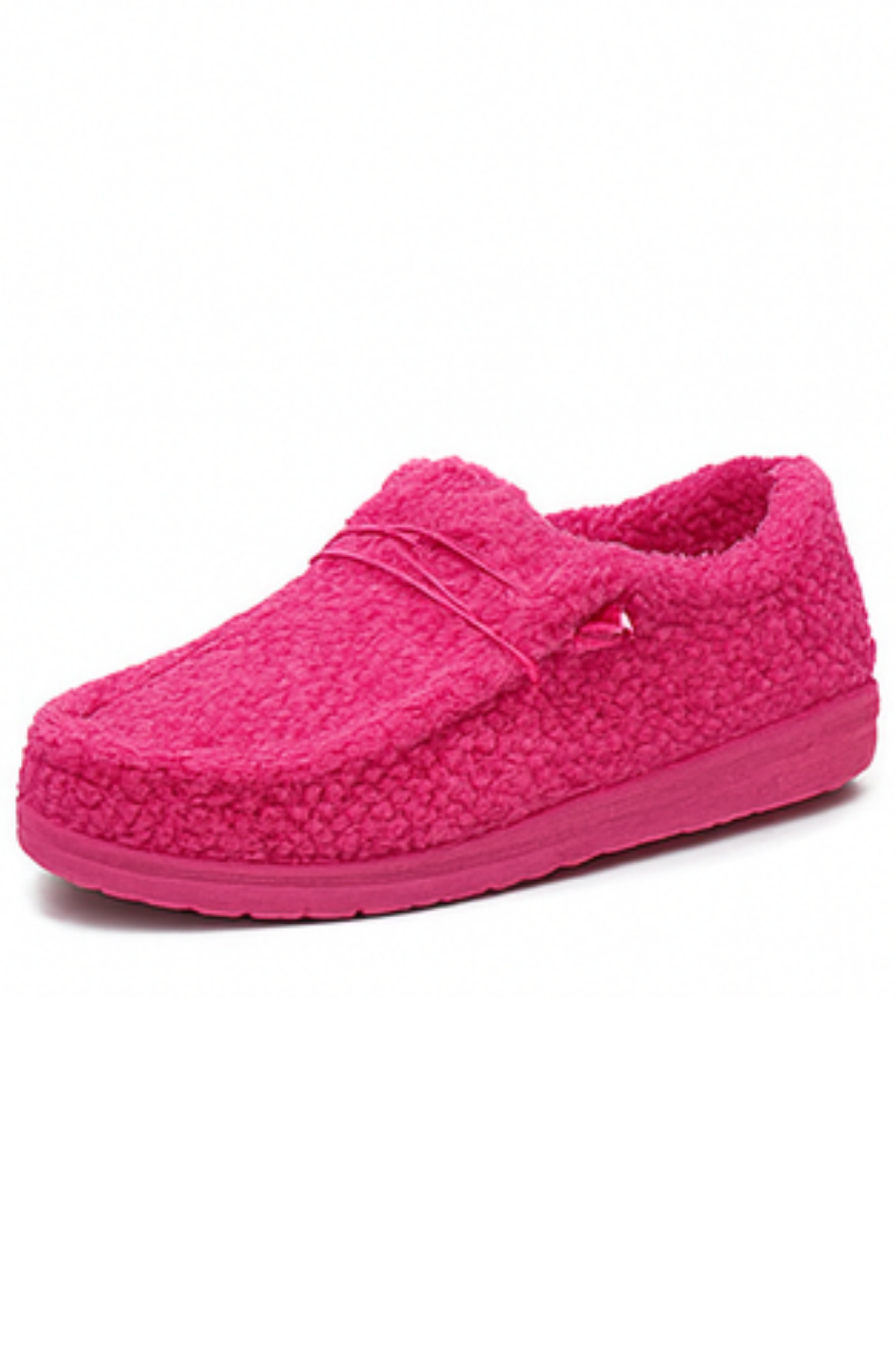 Winnie Warm Teddy Slippers - Pink