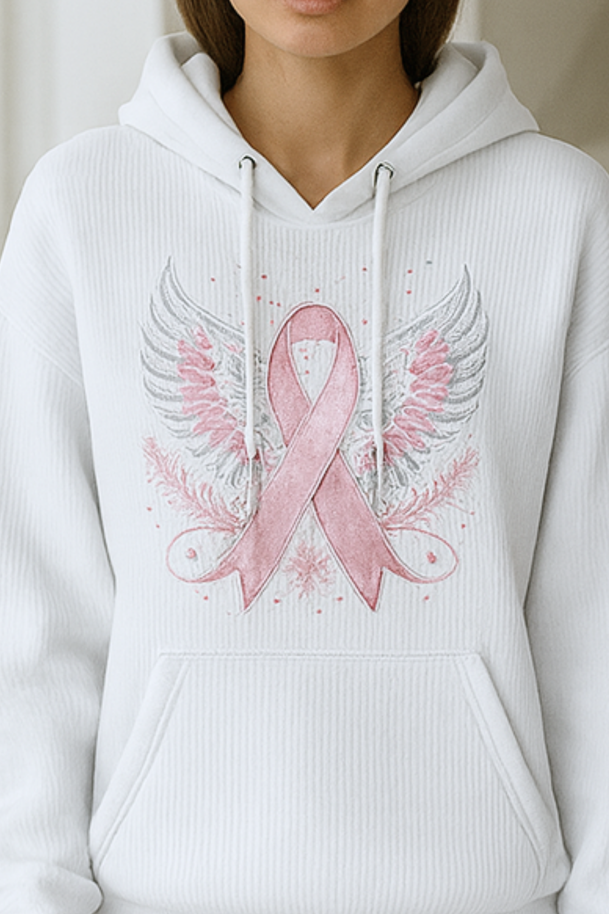 Briana | Sweater with Breast Cancer Ribbon