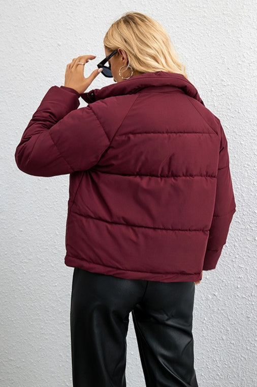 WW | Stand Collar Loose Puffer Jacket