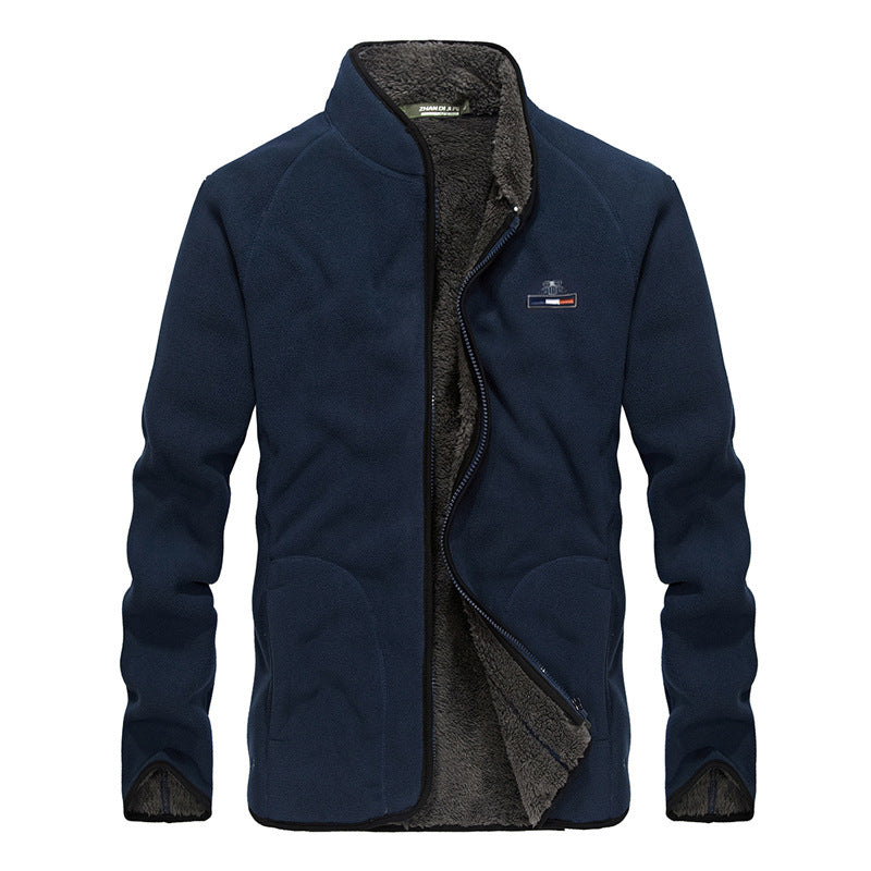 WW | Herren gepolsterte Jacke mit Kragen und Reißverschluss